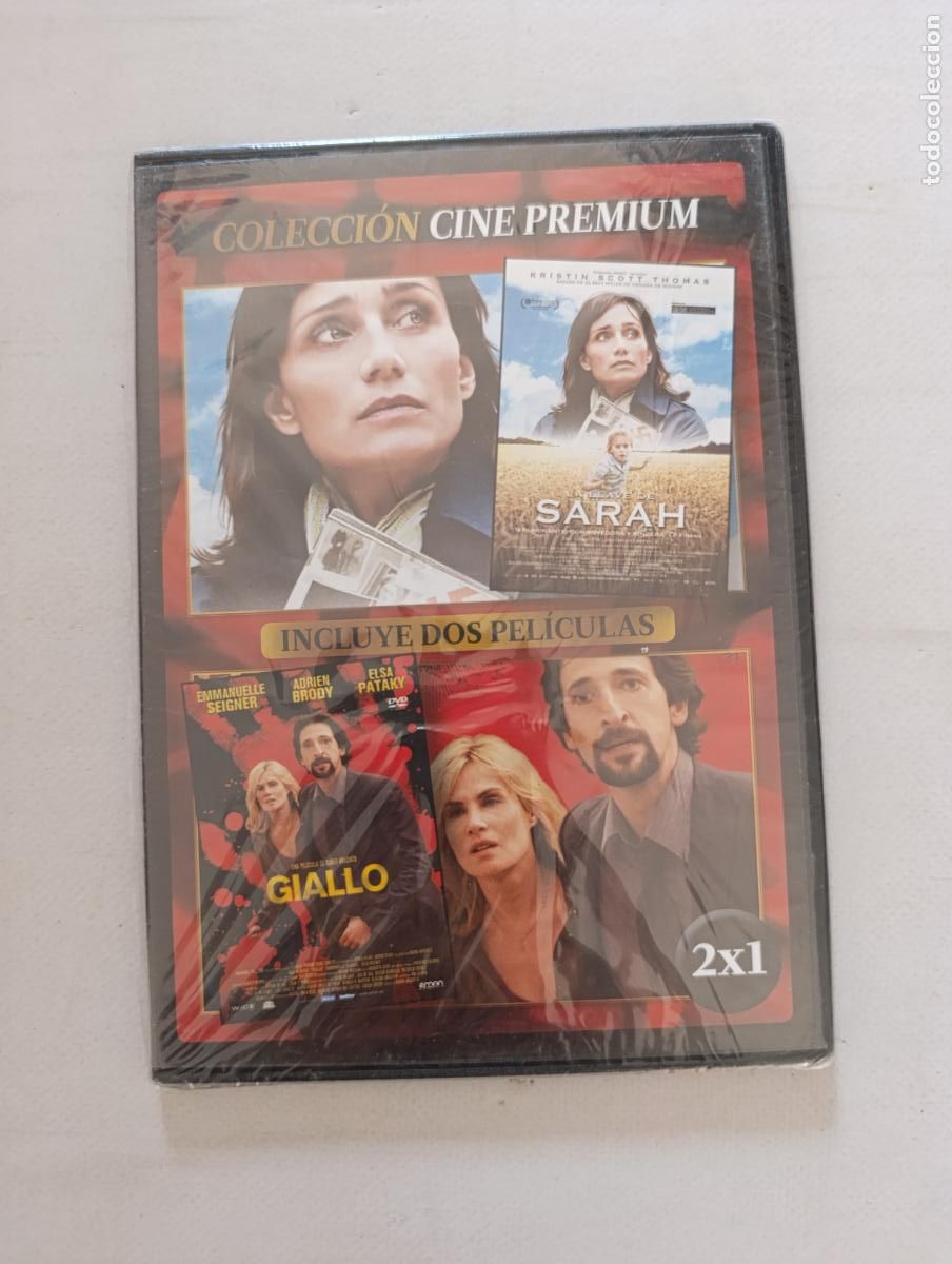 Cine: DVD LA LLAVE DE SARAH / GIALLO - 2 PELICULAS - CAJA SLIM - NUEVO, PRECINTADO (224)