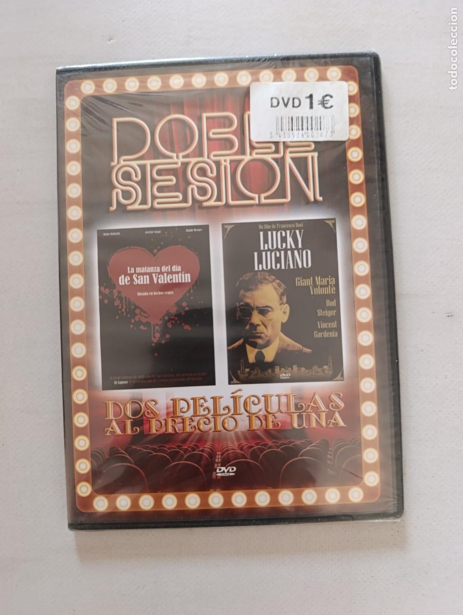 Cine: DVD LA MATANZA DEL DIA DE SAN VALENTIN / LUCKY LUCIANO - CAJA SLIM - NUEVO, PRECINTADO (224)
