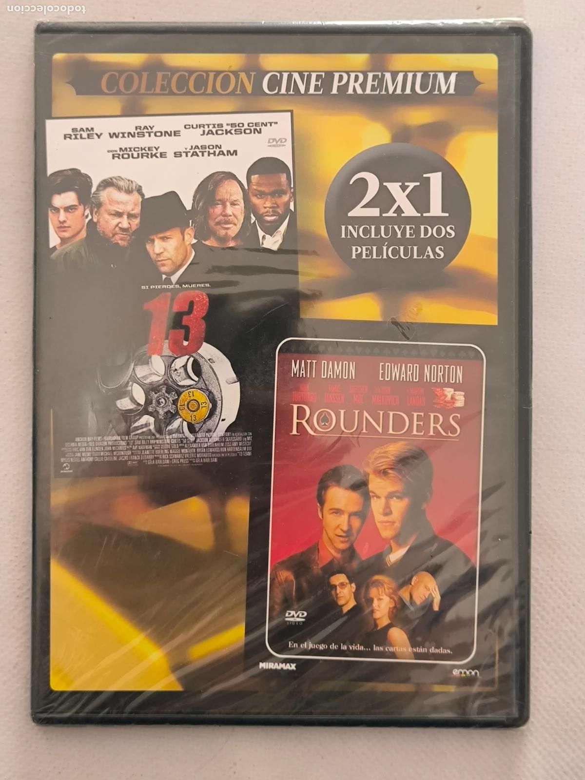 Cine: DVD 13 / ROUNDERS - 2 PELICULAS - CAJA SLIM - NUEVO, PRECINTADO (227)