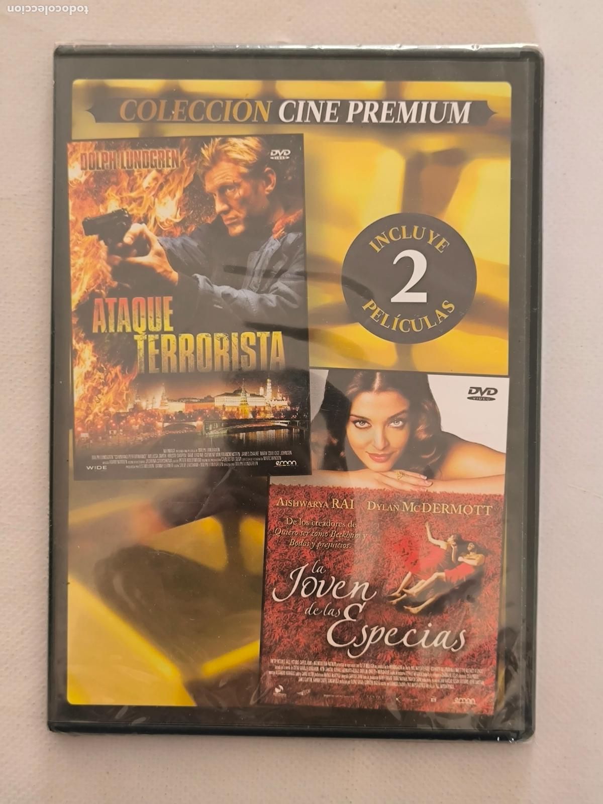 Cine: DVD LA JOVEN DE LAS ESPECIAS / ATAQUE TERRORISTA - CAJA SLIM - NUEVO, PRECINTADO (233)