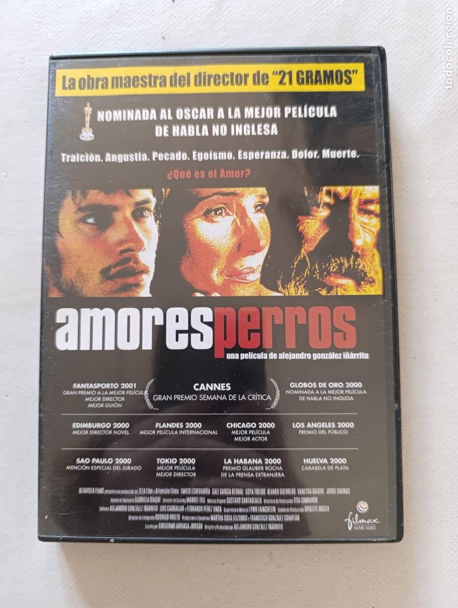 Cine: DVD AMORES PERROS - GAEL GARCIA BERNAL (267)