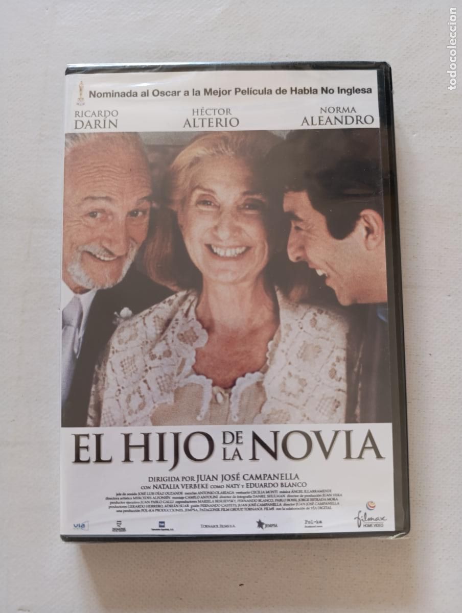 Cine: DVD EL HIJO DE LA NOVIA - RICARDO DARIN, HECTOR ALTERIO, NORMA ALEANDRO (274)