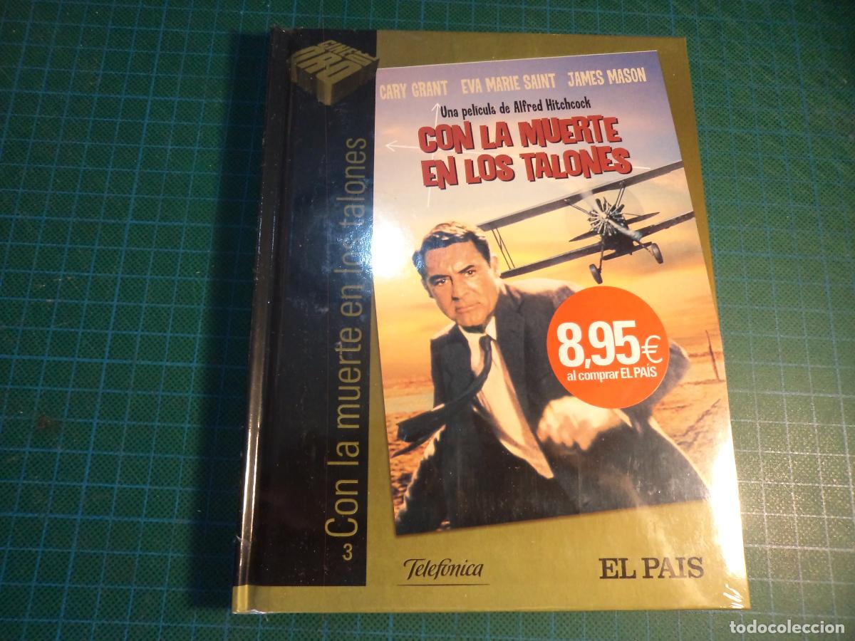 Cine: Con la muerte en los talones. Libro + DVD. Precintada. (P-62)