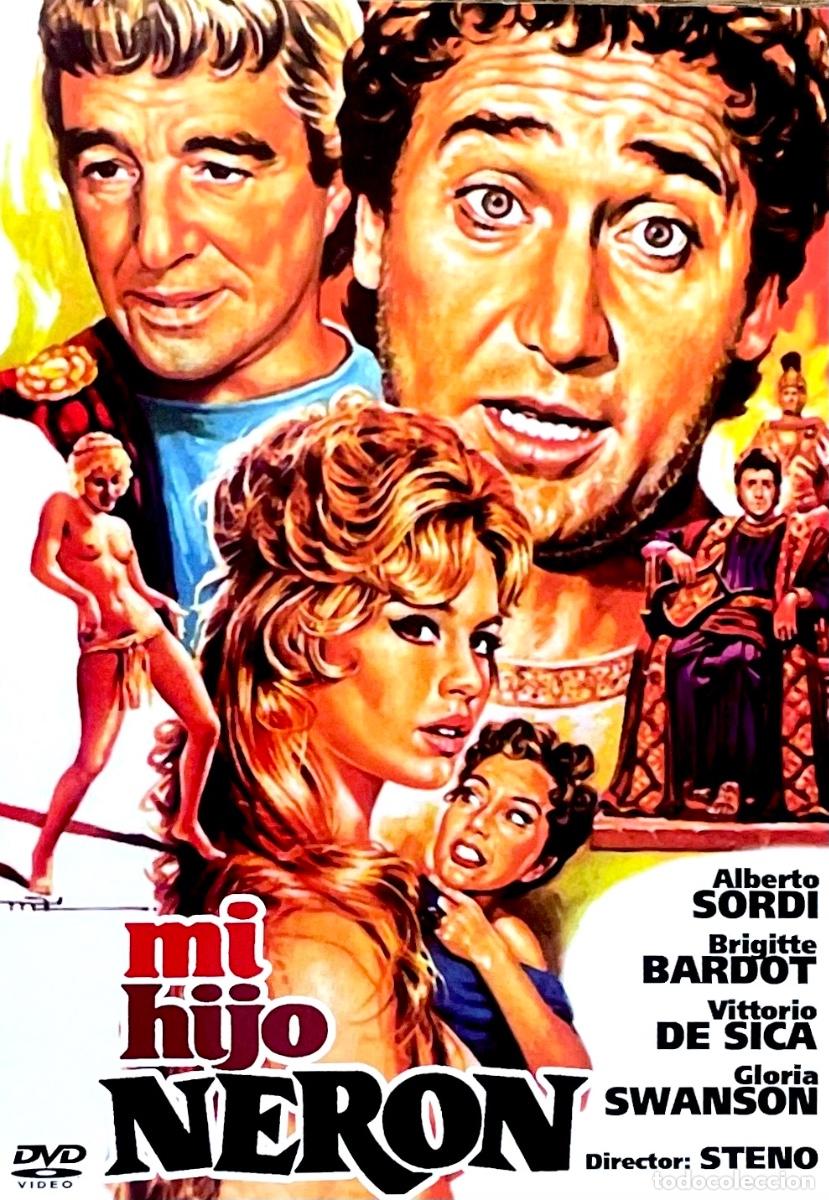Cine: MI HIJO NER&Oacute;N. Gloria Swanson. Vittorio de Sica. Brigitte Bardot. Alberto Sordi. Steno. CASI NUEVO.
