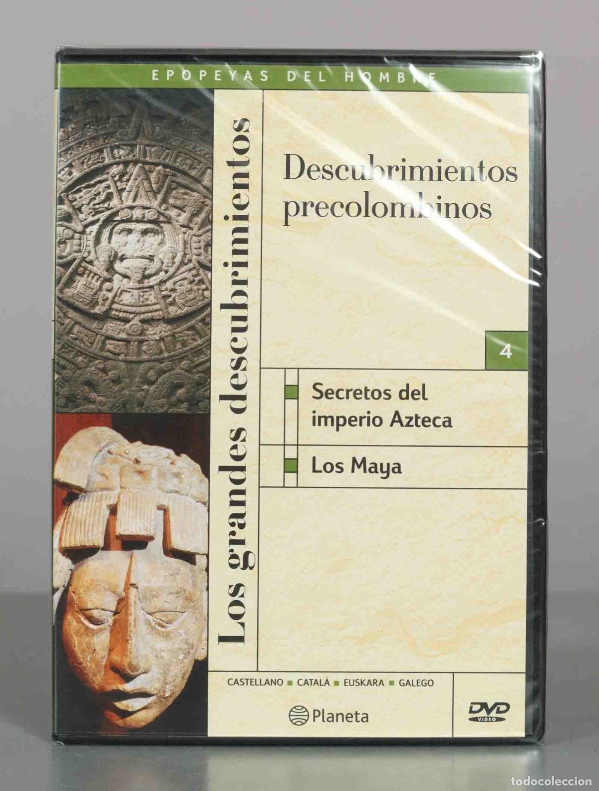 Cine: DVD. Descubrimientos precolombinos - Los grandes descubrimientos - Los Maya, Secretos de PRECINTADO