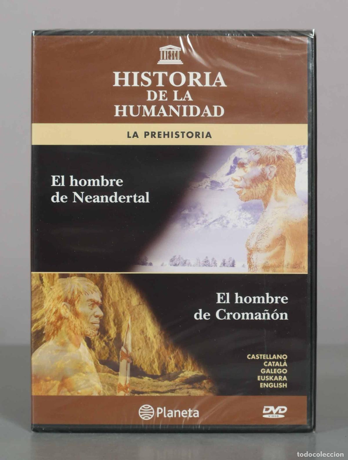 Cine: DVD. Historia de la Humanidad: La Prehistoria - El hombre de Neandertal, El hombre de Cr PRECINTADO