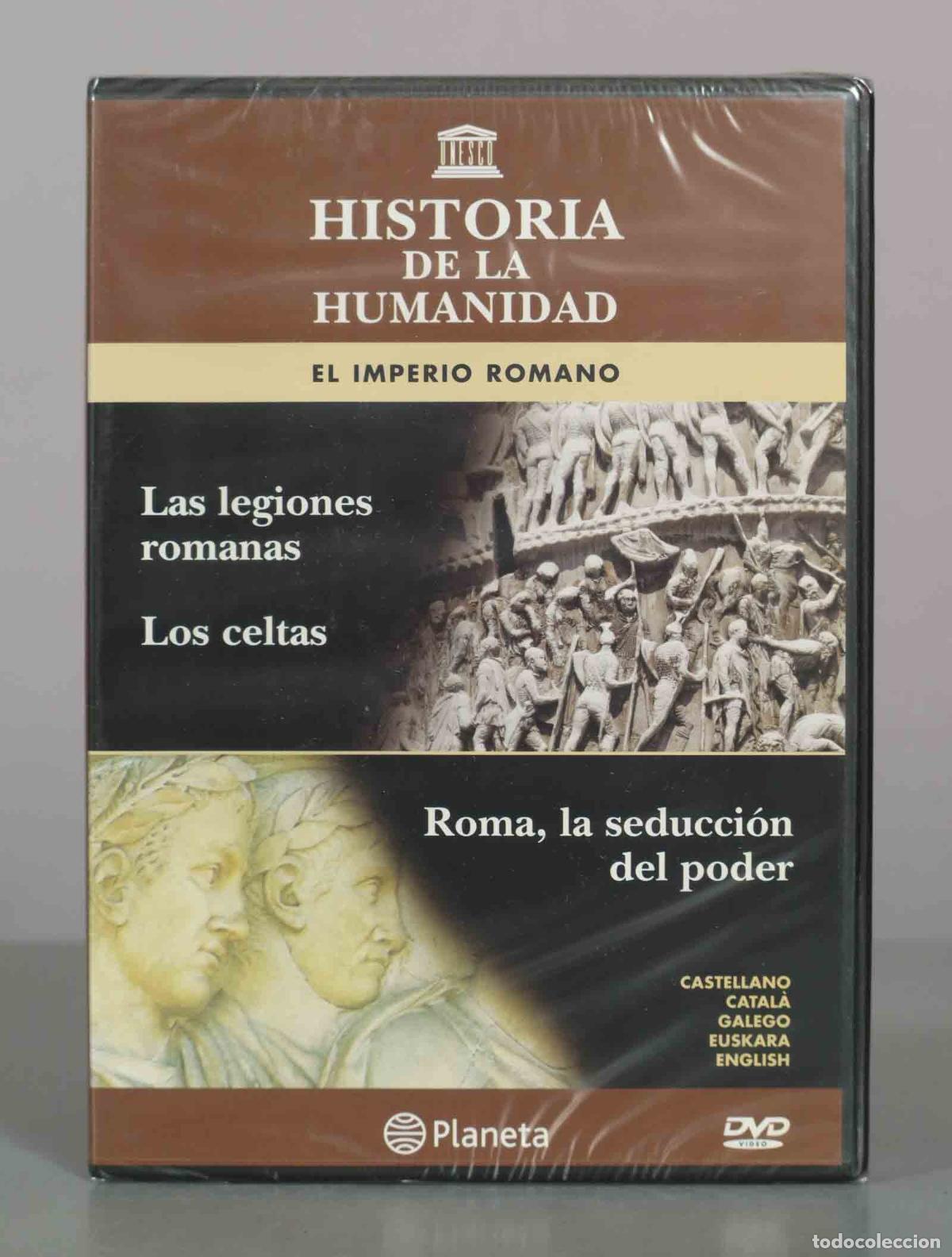 Cine: DVD. Historia de la Humanidad: El Imperio Romano, Los celtas, Las legiones romanas - Edi PRECINTADO