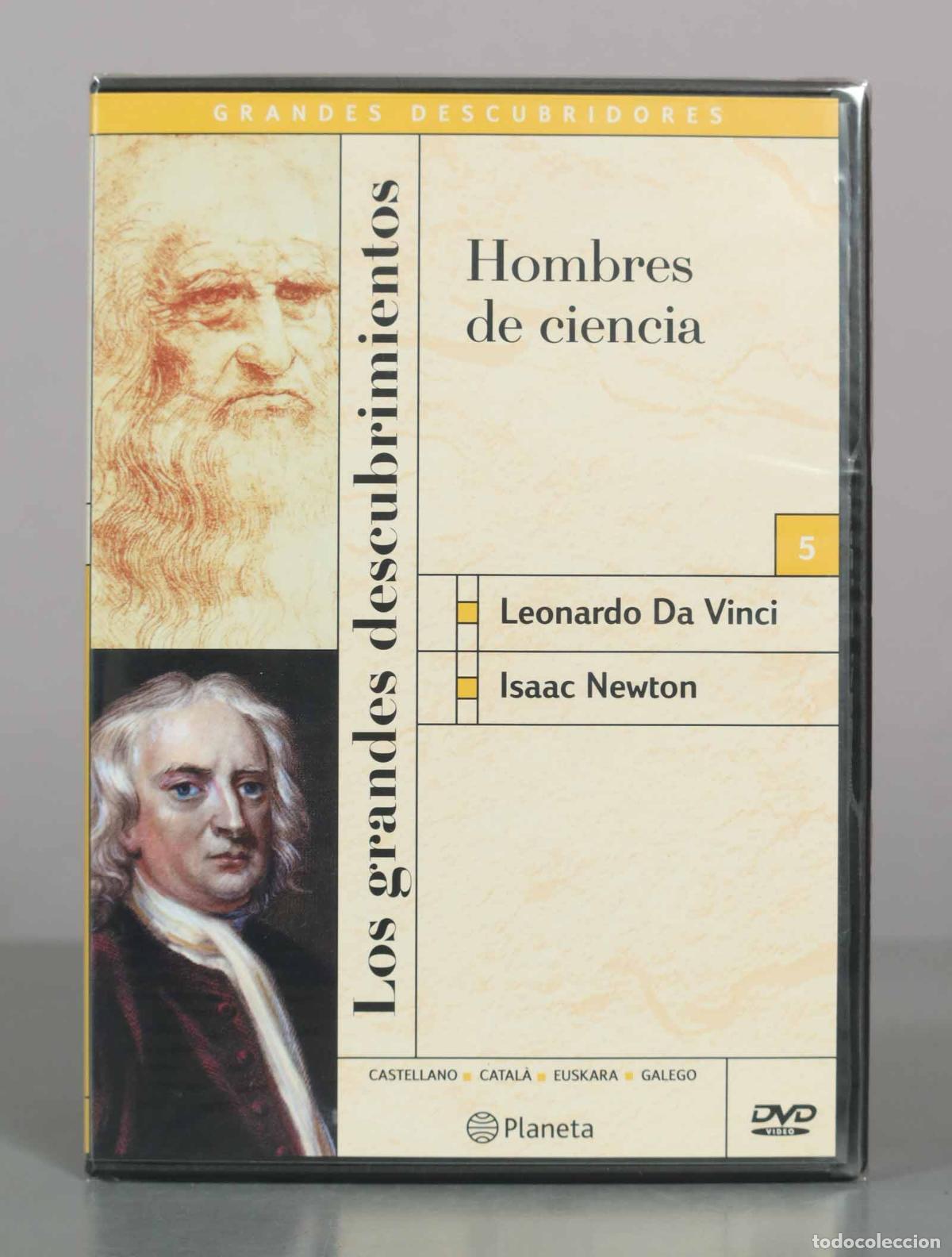 Cine: DVD. Los grandes descubrimientos - Hombres de ciencia - Leonardo Da Vinci, Isaac Newton PRECINTADO