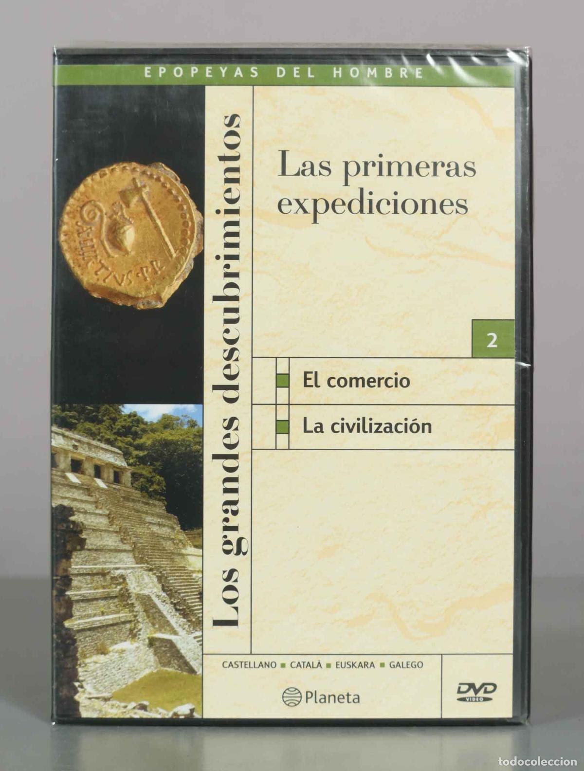 Cine: DVD. Los grandes descubrimientos - Las primeras expediciones - Editorial Planeta PRECINTADO