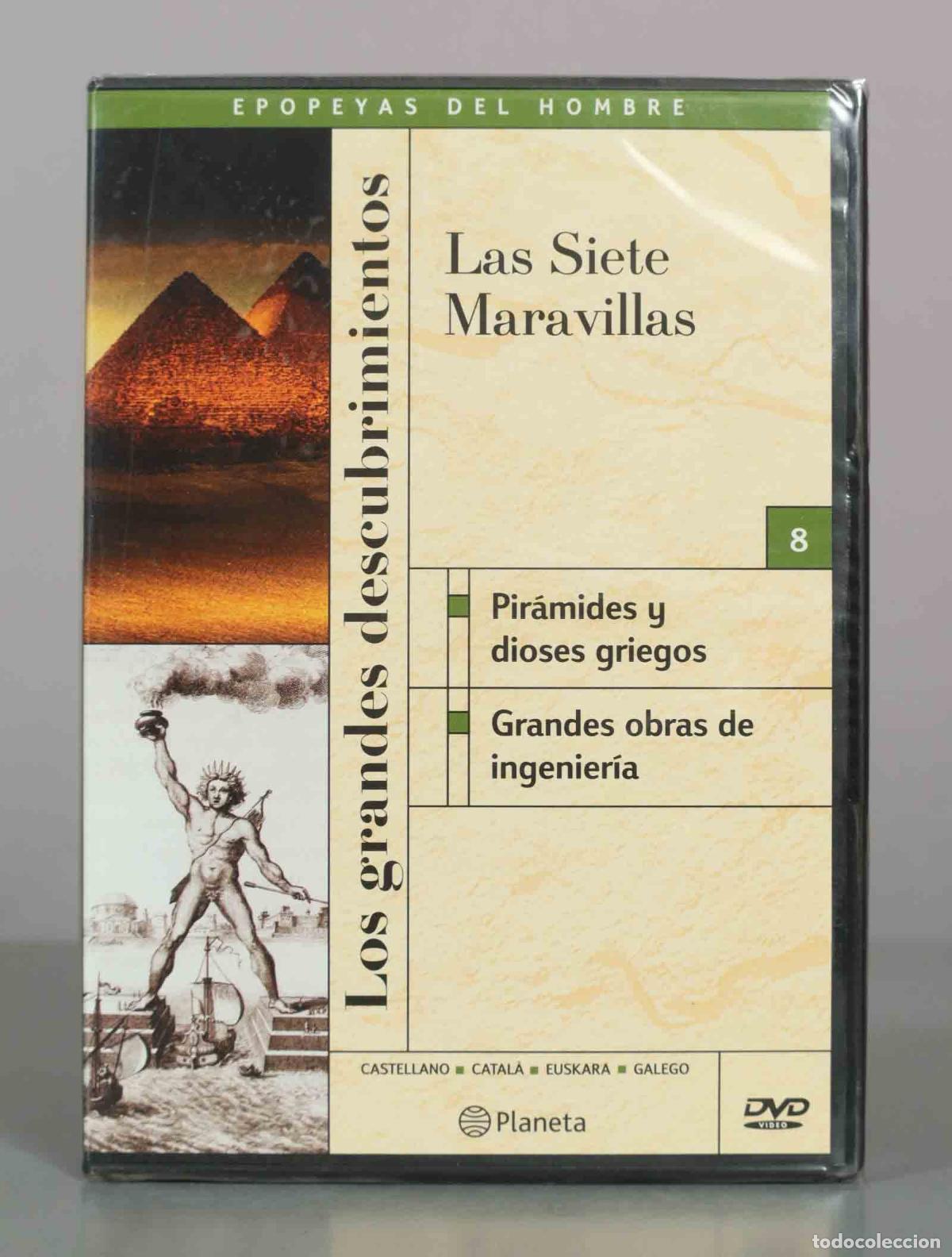 Cine: DVD. Las Siete Maravillas - Los Grandes Descubrimientos - Epopeyas del Hombre PRECINTADO