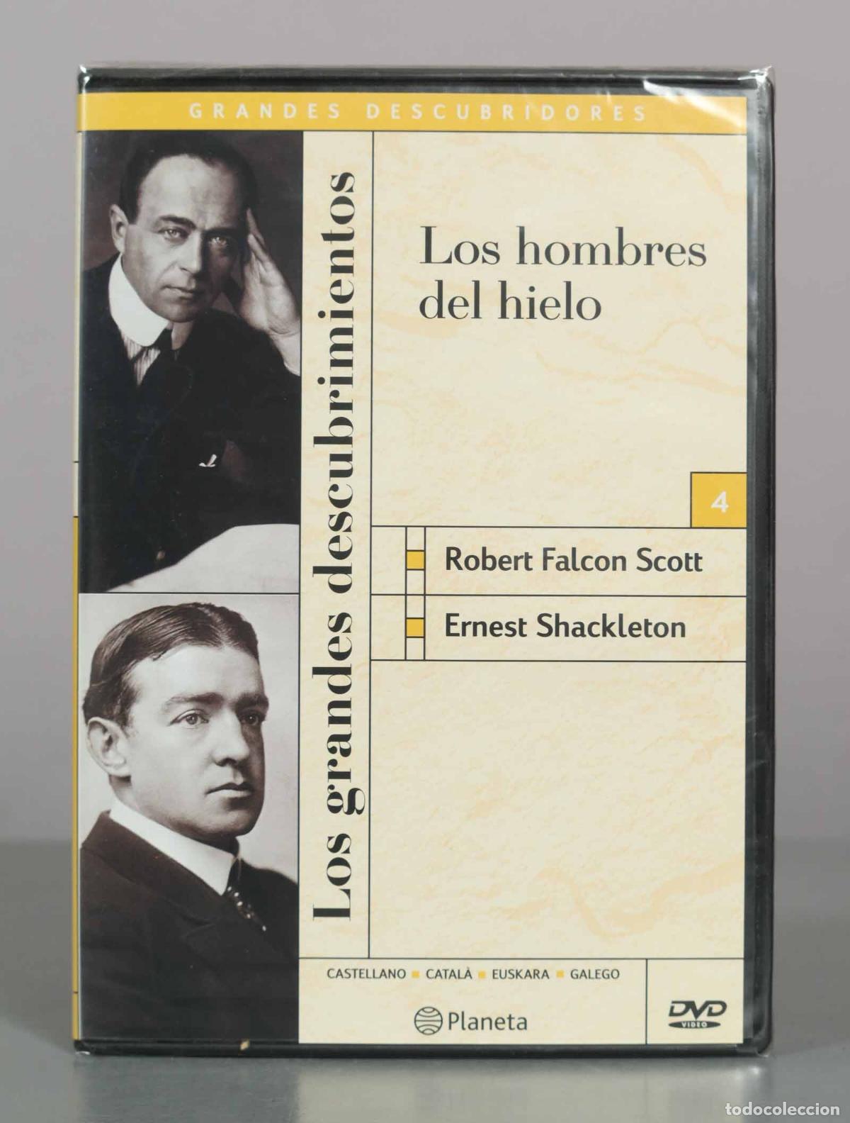 Cine: DVD. Grandes Descubridores - Los hombres del hielo - Robert Falcon Scott, Ernest Shackle PRECINTADO