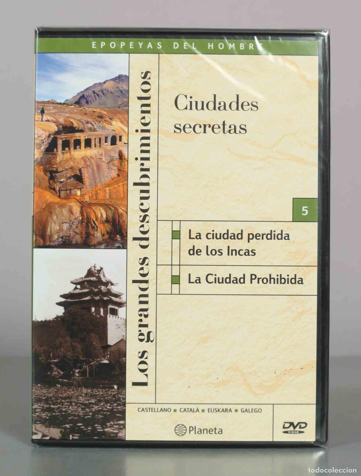 Cine: DVD. Epopeyas del hombre - Los grandes descubridores - Ciudades secretas - Editorial Pla PRECINTADO