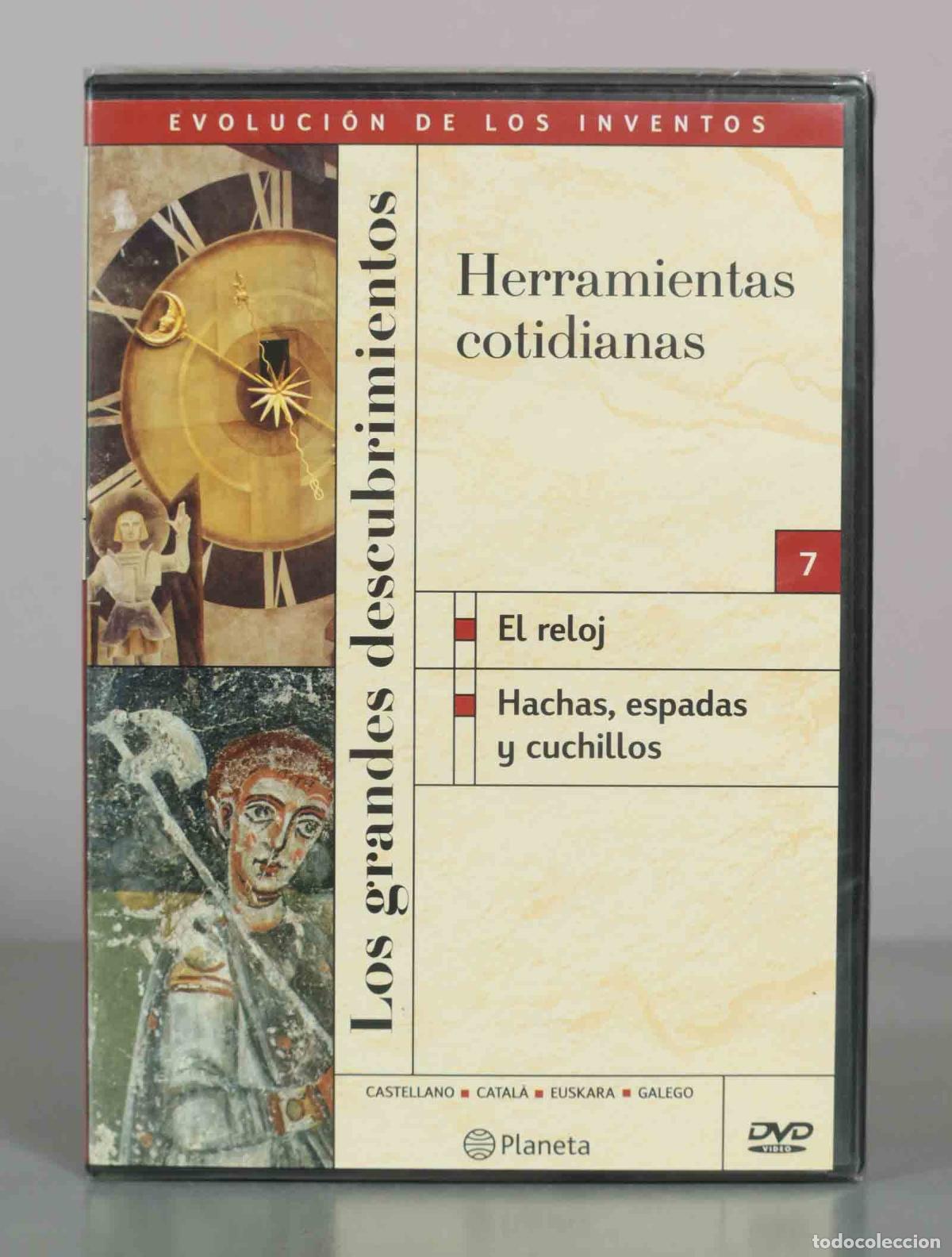 Cine: DVD. Los grandes descubrimientos - Evoluci&oacute;n de los inventos - Herramientas cotidianas PRECINTADO