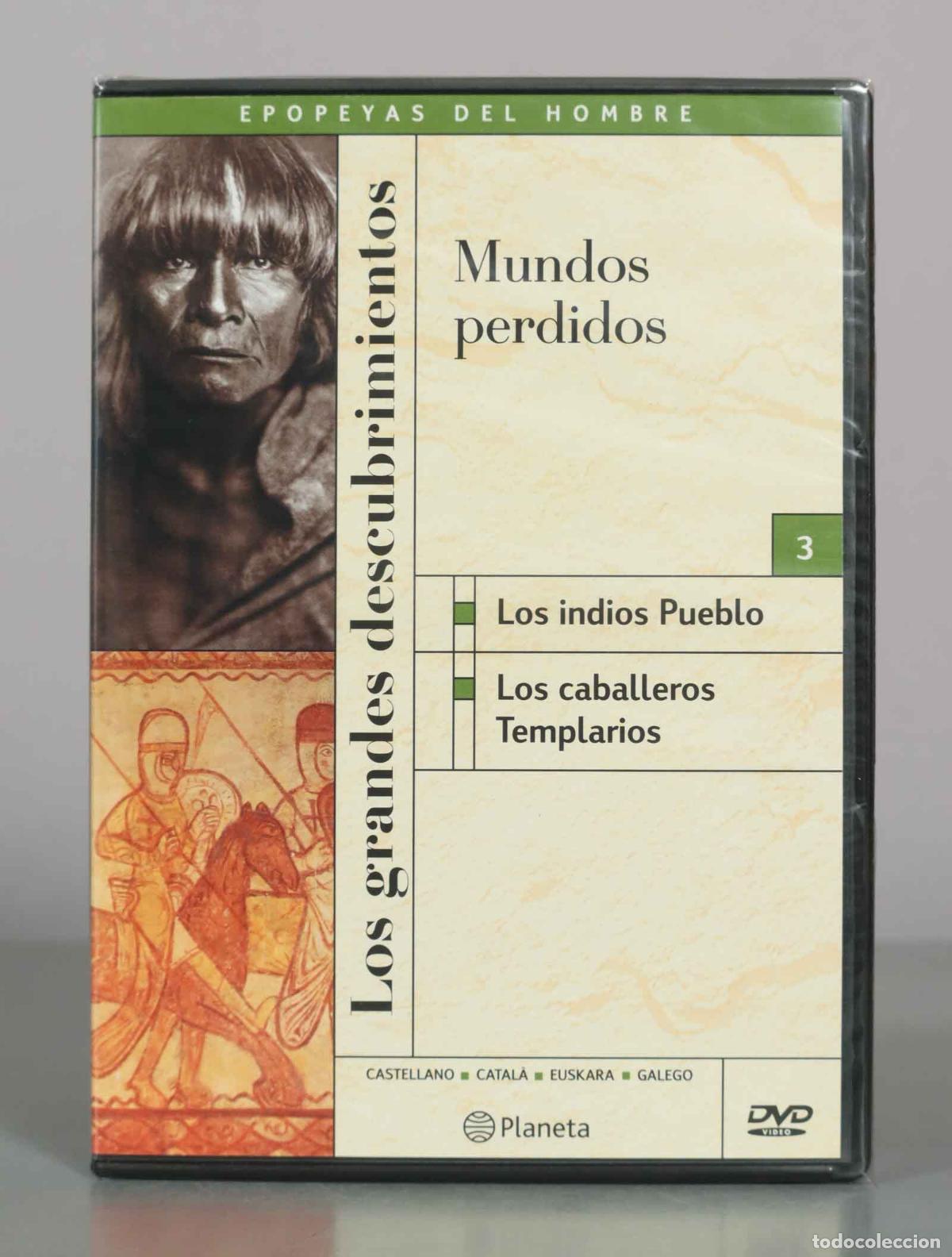 Cine: DVD. Los grandes descubrimientos - Epopeyas del hombre - Mundos perdidos - Los indios Pu PRECINTADO