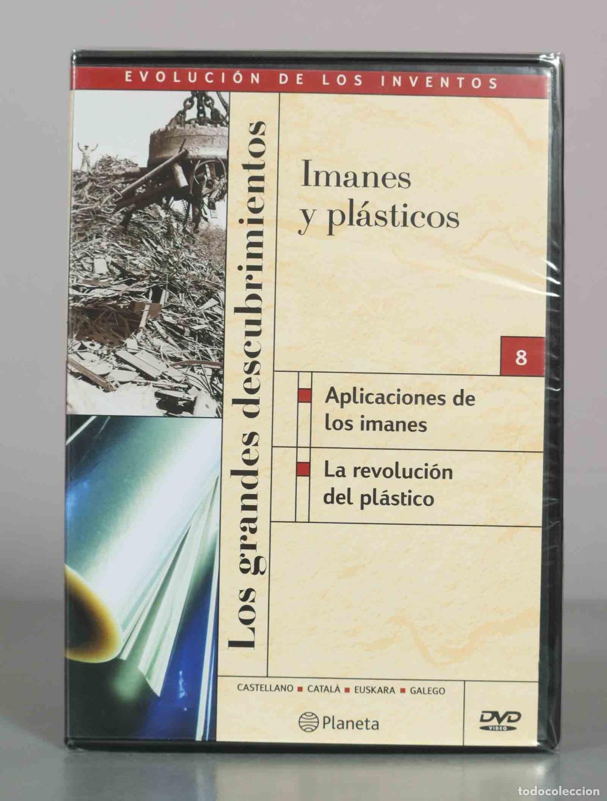 Cine: DVD. Los grandes descubrimientos - Imanes y pl&aacute;sticos - Planeta PRECINTADO