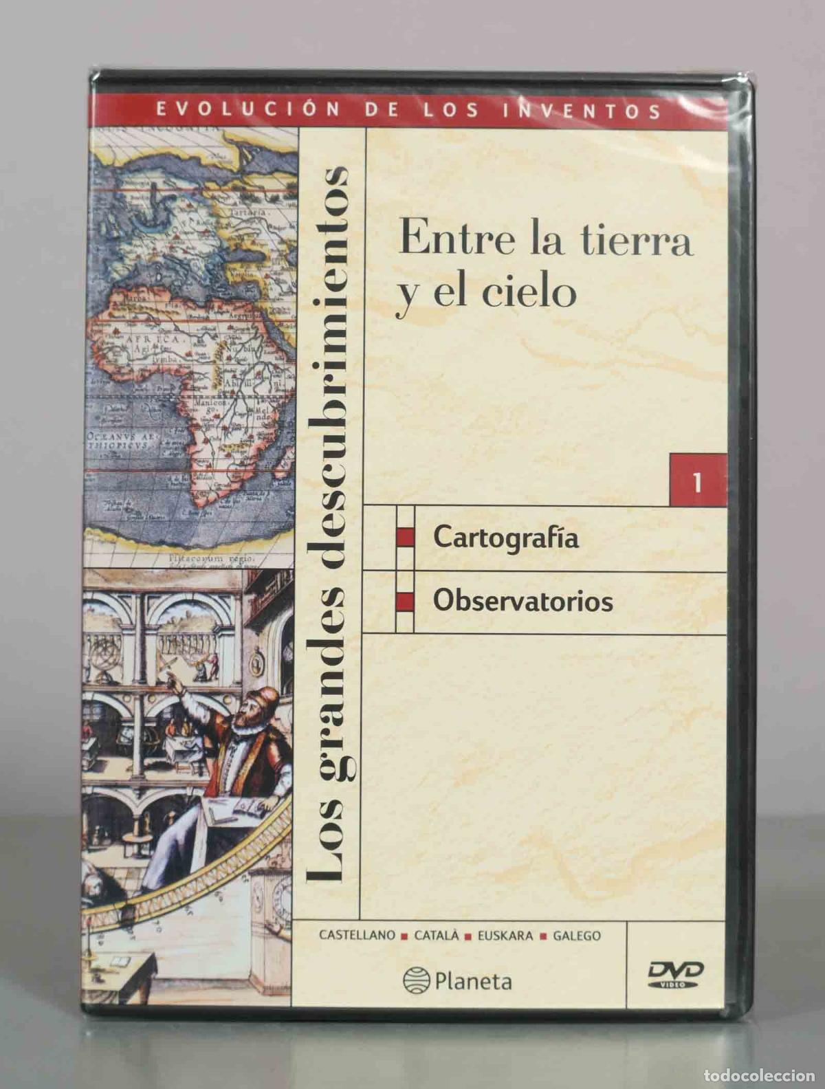 Cine: DVD. Los grandes descubrimientos - Entre la tierra y el cielo - Cartograf&iacute;a, Observatori PRECINTADO
