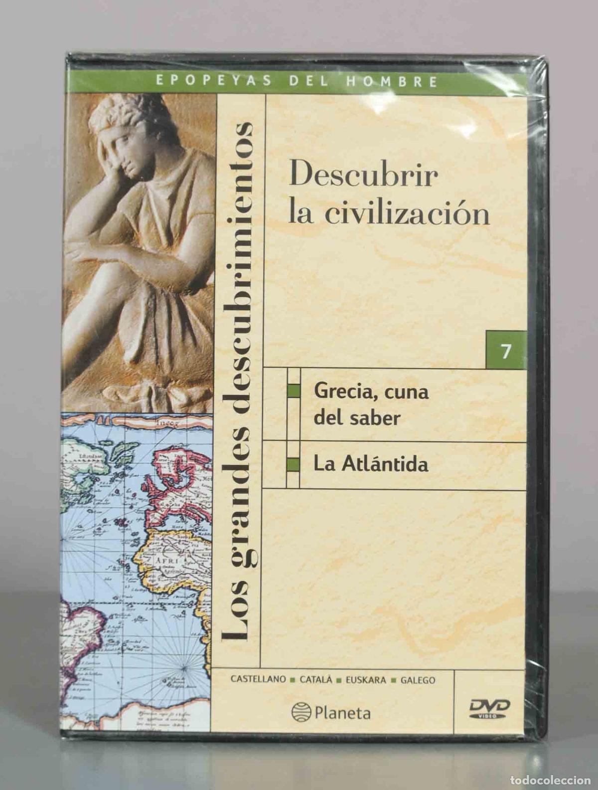 Cine: DVD. Los grandes descubrimientos - Descubrir la civilizaci&oacute;n - Grecia, cuna del saber, L PRECINTADO