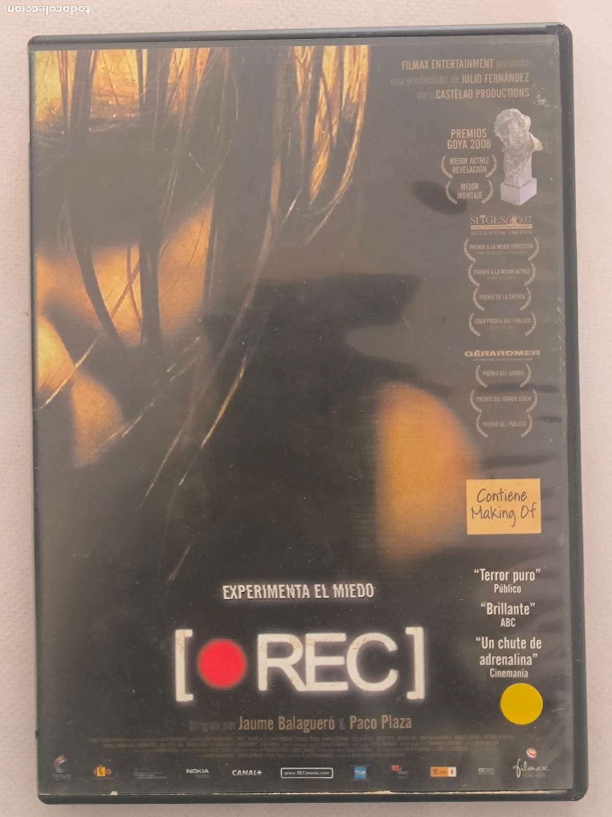 Cine: DVD REC - JAUME BALAGUERO & PACO PLAZA - LEER DESCRIPCION (Q8)