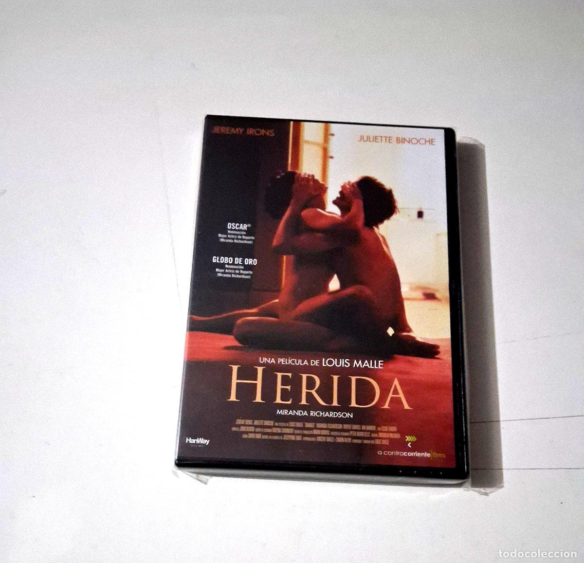 Cine: DVD &rdquo;HERIDA&rdquo; COMO NUEVO LOUIS MALLE JEREMY IRONS JULIETTE BINOCHE MIRANDA RICHAR