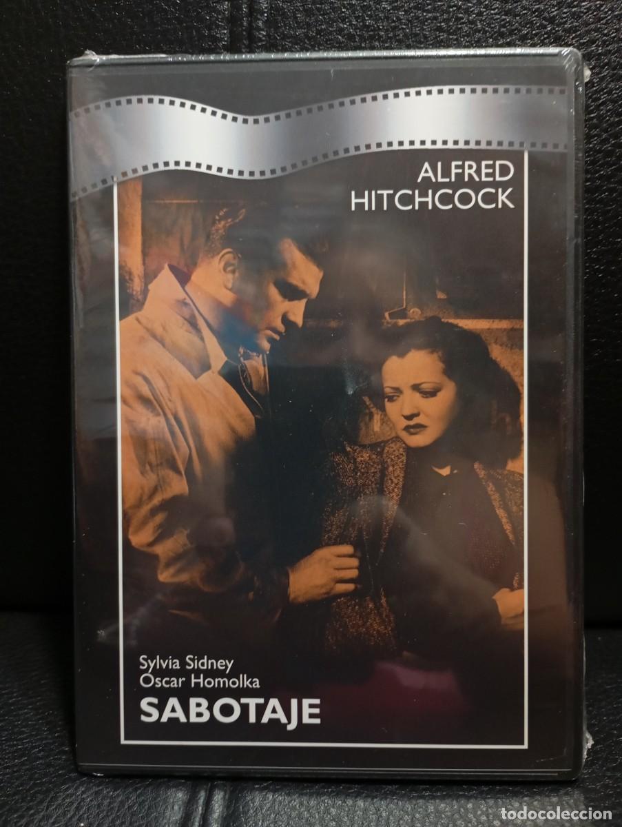 Cine: SABOTAJE - DVD - CAJA FINA - PRECINTADA - HITCHCOCK - SYLVIA SIDNEY - OSCAR HOMOLKA