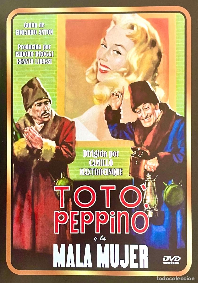 Cine: DVD.TOT&Oacute;, PEPPINO Y LA MALA MUJER. Tot&oacute;. Peppino De Filippo. Teddy Reno. Nino Manfredi. CASI NUEVO.