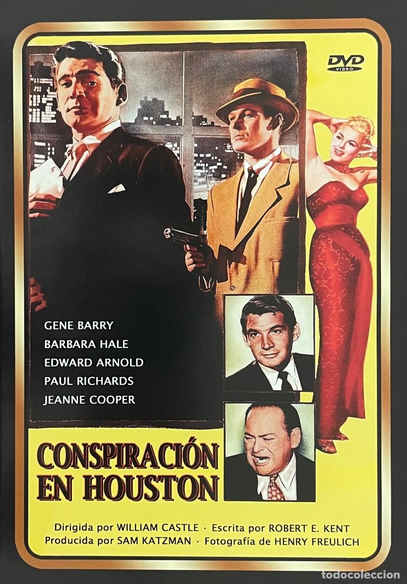 Cine: DVD. CONSPIRACI&Oacute;N EN HOUSTON. Gene Barry. B&aacute;rbara Hale. Edward Arnold. William Castle. CASI NUEVO.