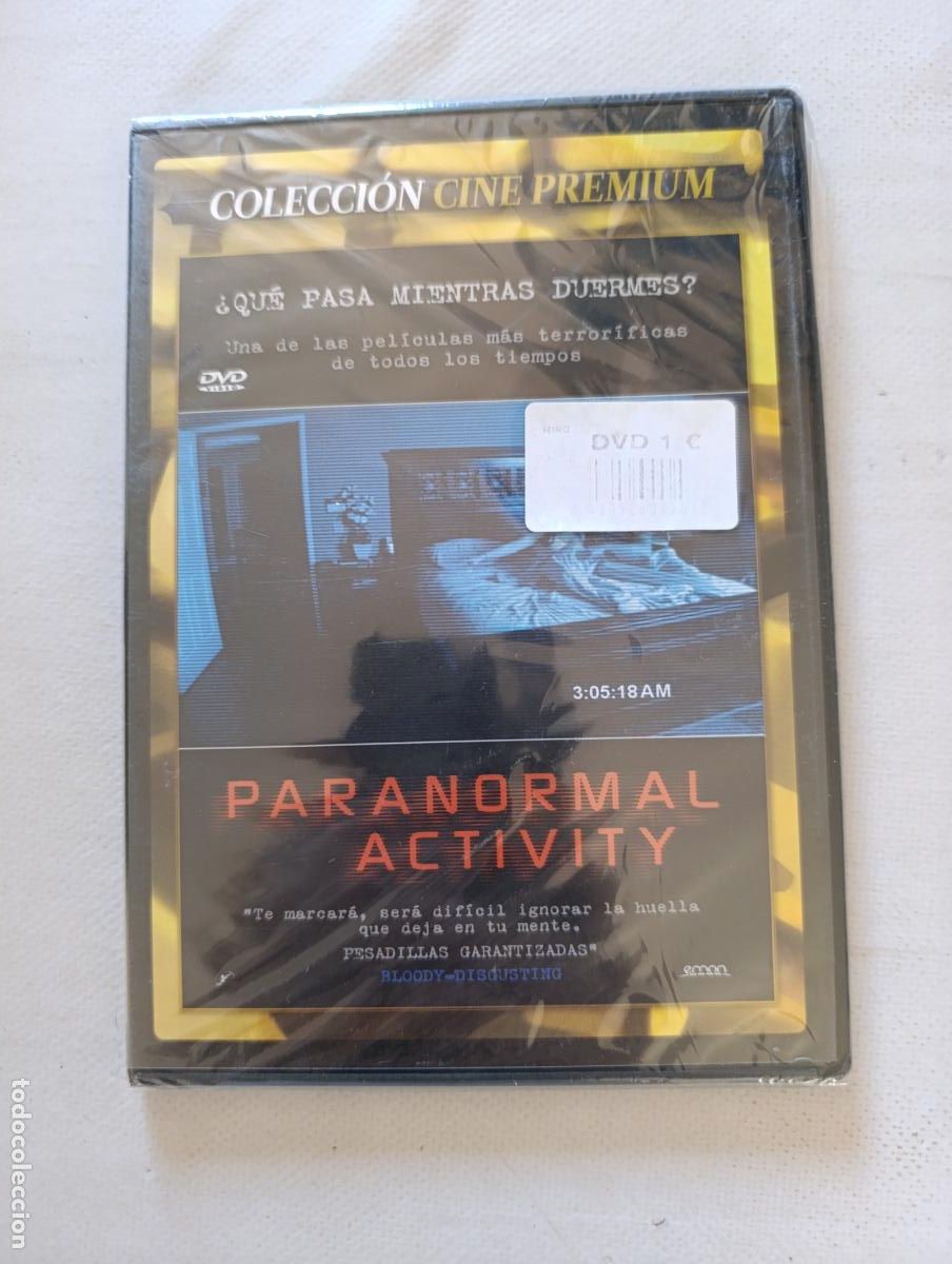 Cine: DVD PARANORMAL ACTIVITY - CAJA SLIM - NUEVO, PRECINTADO (4Y)