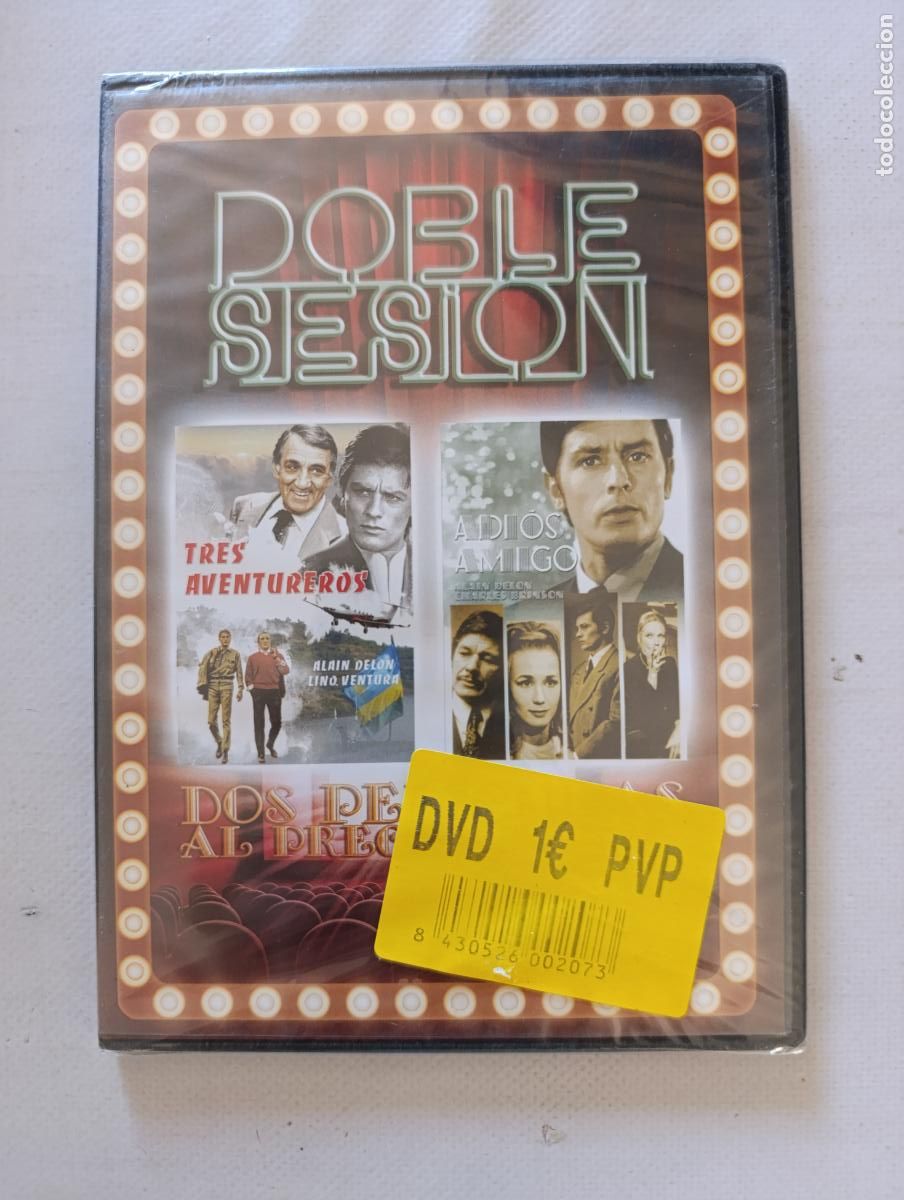 Cine: DVD TRES AVENTUREROS / ADIOS AMIGO - CAJA SLIM - NUEVO, PRECINTADO (5J)