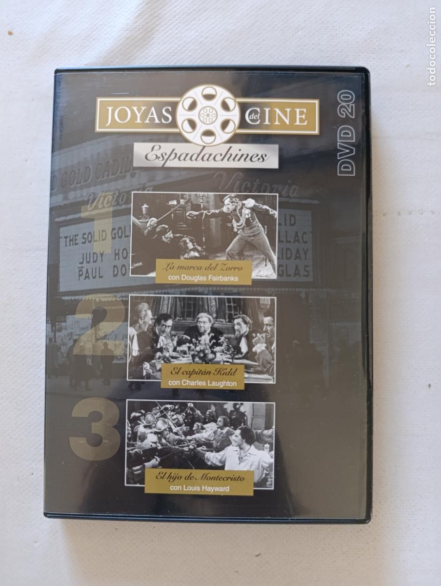 Cine: DVD LA MARCA DEL ZORRO / EL CAPITAN KIDD / EL HIJO DE MONTECRISTO (5M)