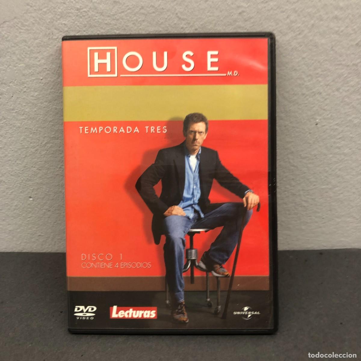 Cine: HOUSE - TEMPORADA TRES - DISCO 1, CONTIENE 3 EPISODIO - DVD VIDEO - LECTURAS - UNIVERSAL / 786