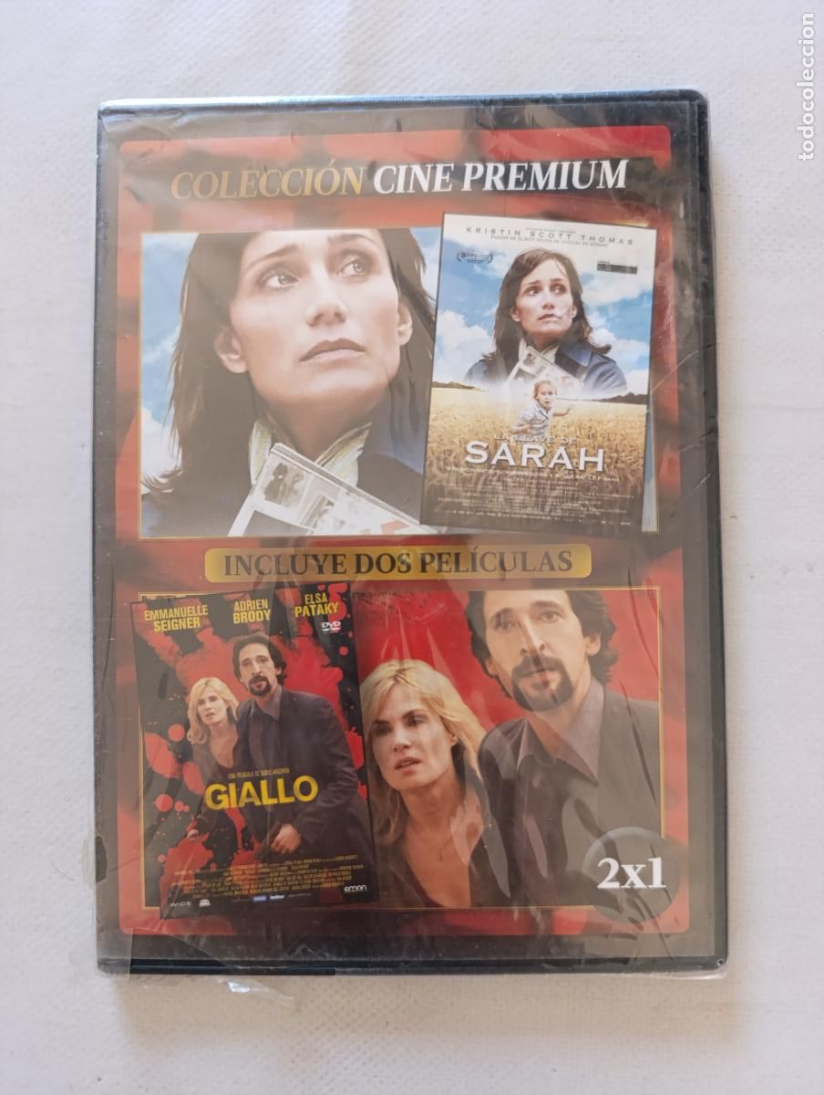 Cine: DVD LA LLAVE DE SARAH / GIALLO - 2 PELICULAS - CAJA SLIM - NUEVO, PRECINTADO (5R)