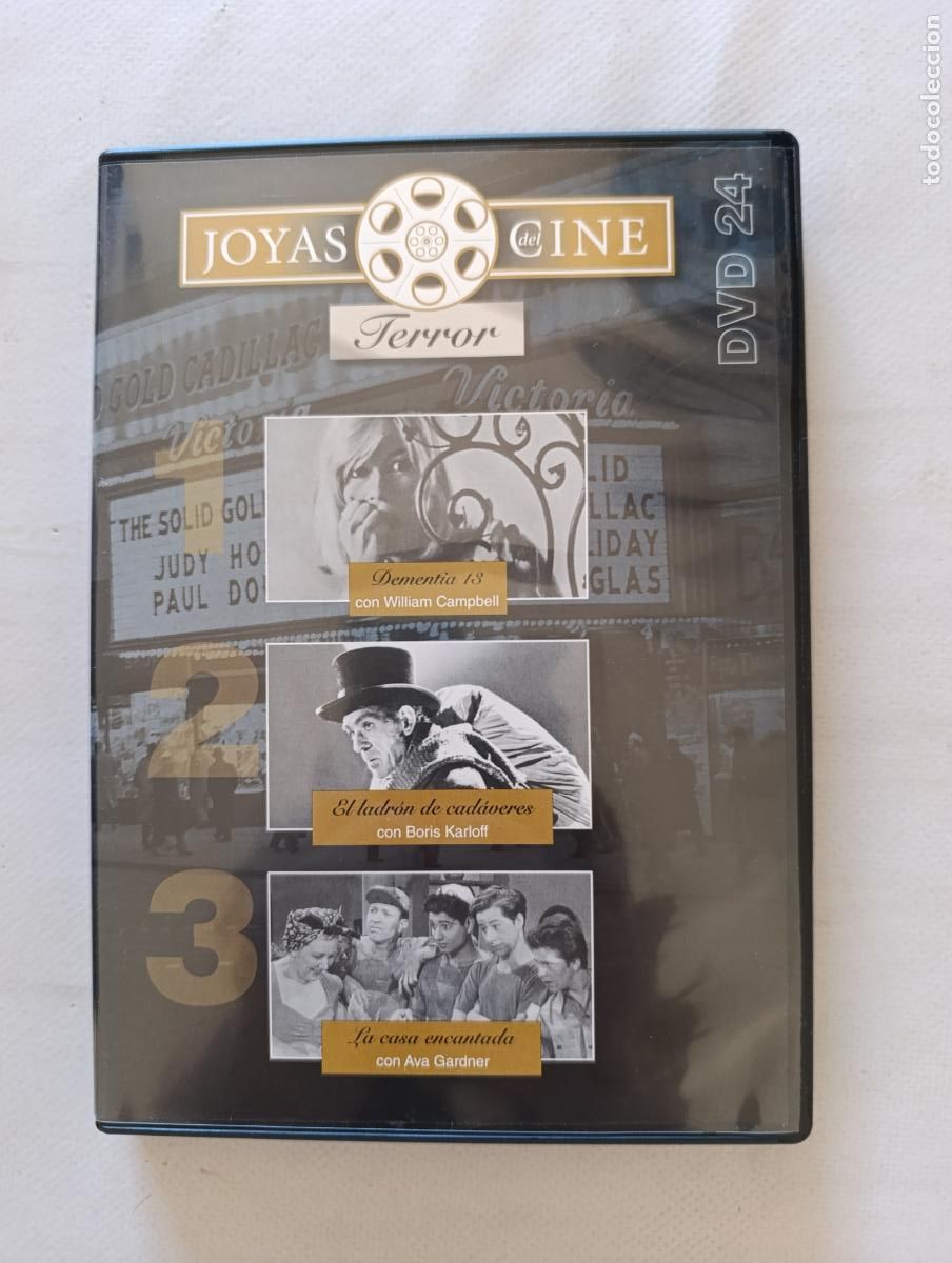 Cine: DVD DEMENTIA 13 / EL LADRON DE CADAVERES / LA CASA ENCANTADA (5R)