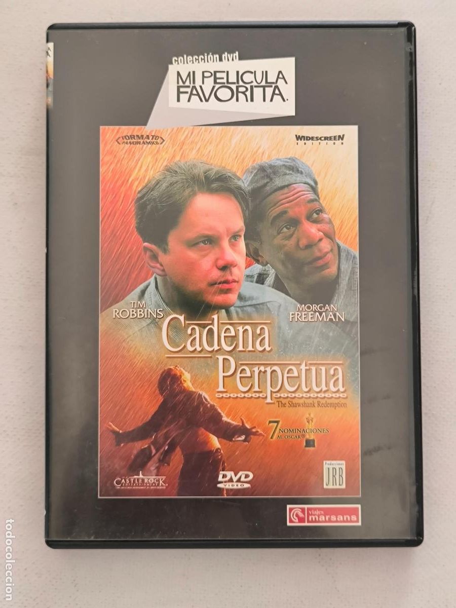 Cine: DVD CADENA PERPETUA - TIM ROBBINS, MORGAN FREEMAN (AD)