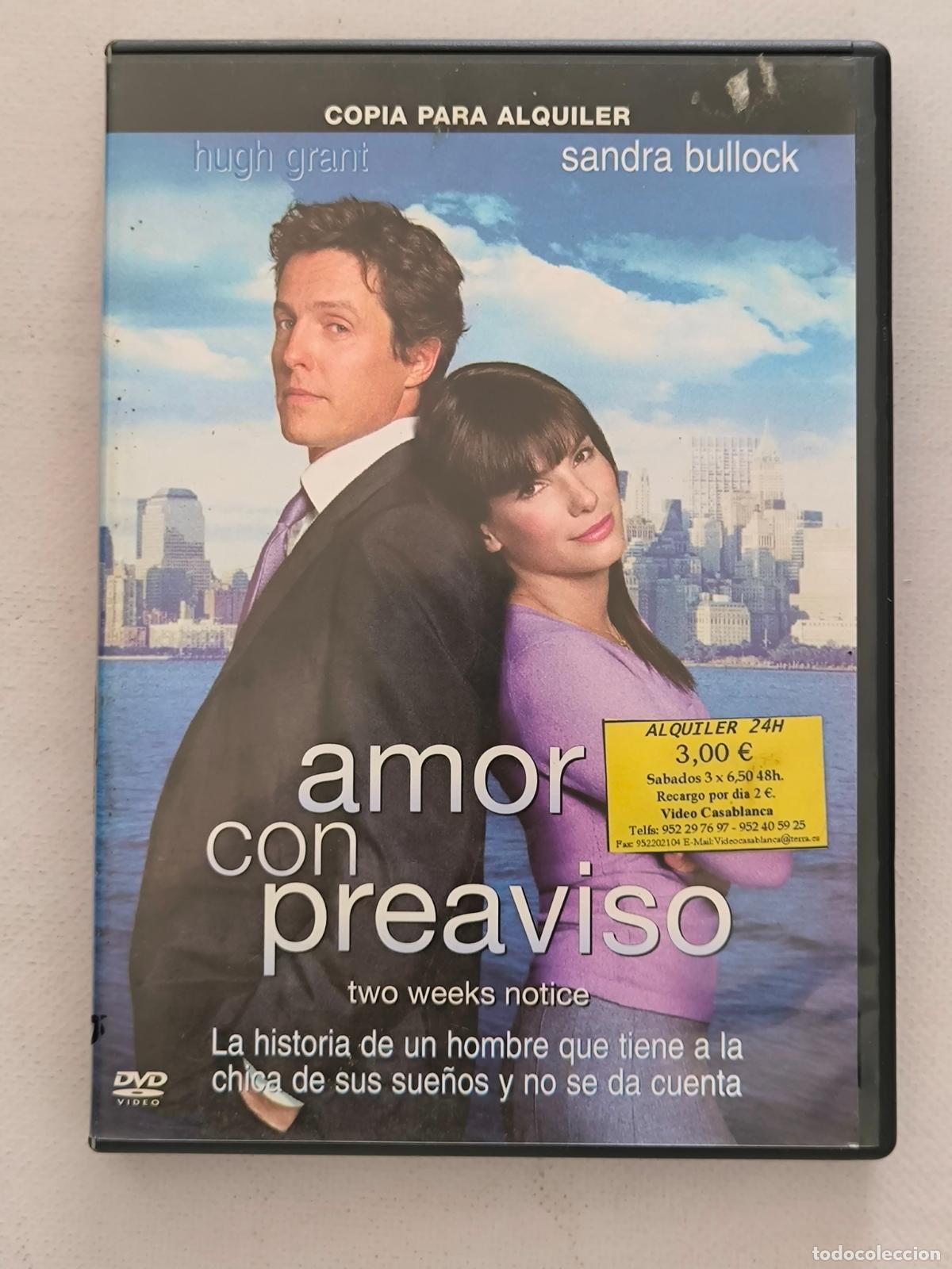 Cine: DVD AMOR CON PREAVISO - EDICION DE ALQUILER (AE)