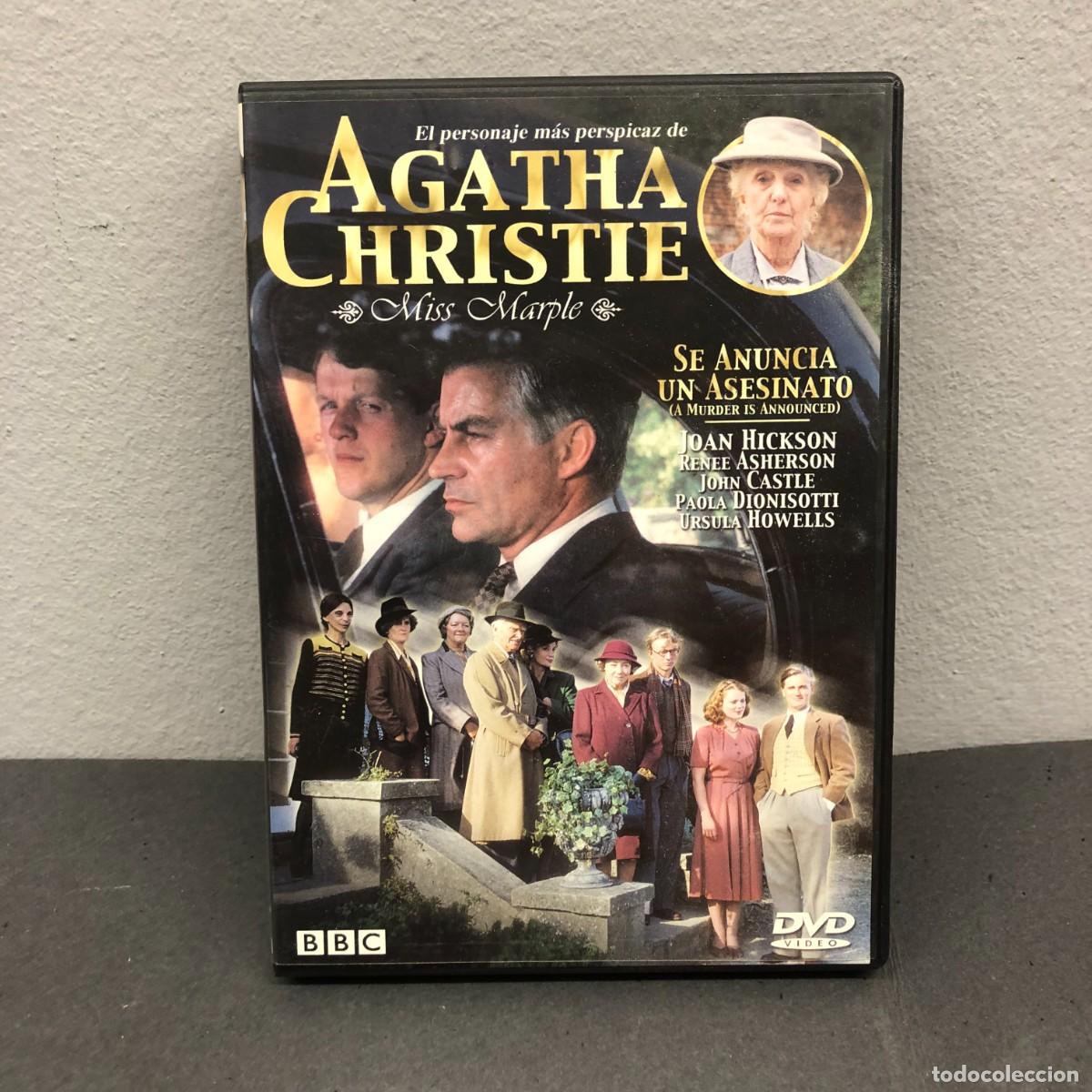 Cine: AGATHA CHRISTIE - MISS MARPLE - SE ANUNCIA UN ASESINATO - JOAN HICKSON, RENEE ASHERSON - DVD / 830
