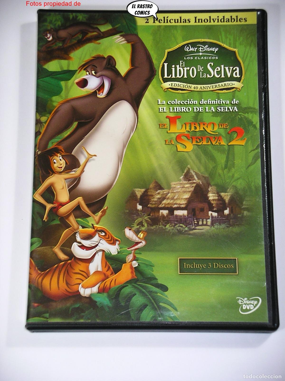 Cine: El libro de la selva 1 edici&oacute;n 40 aniversario + parte 2, Colecci&oacute;n definitiva, 3 DVD, animaci&oacute;n, D3