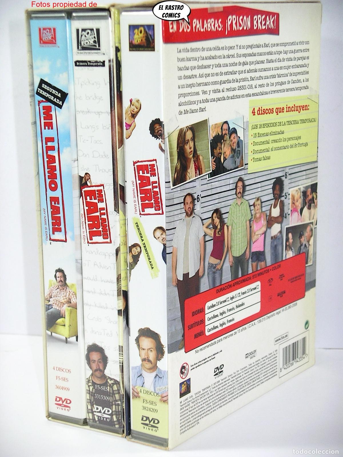 Cine: Me llamo Earl, Temporada 1 2 y 3, con 12 DVD, 64 episodios, D7