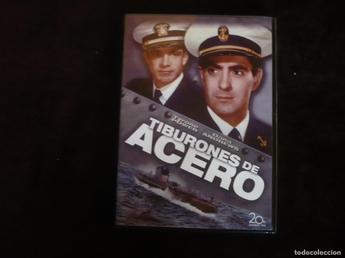 Cine: tiburones de acero - tyrone power - dvd como nuevo