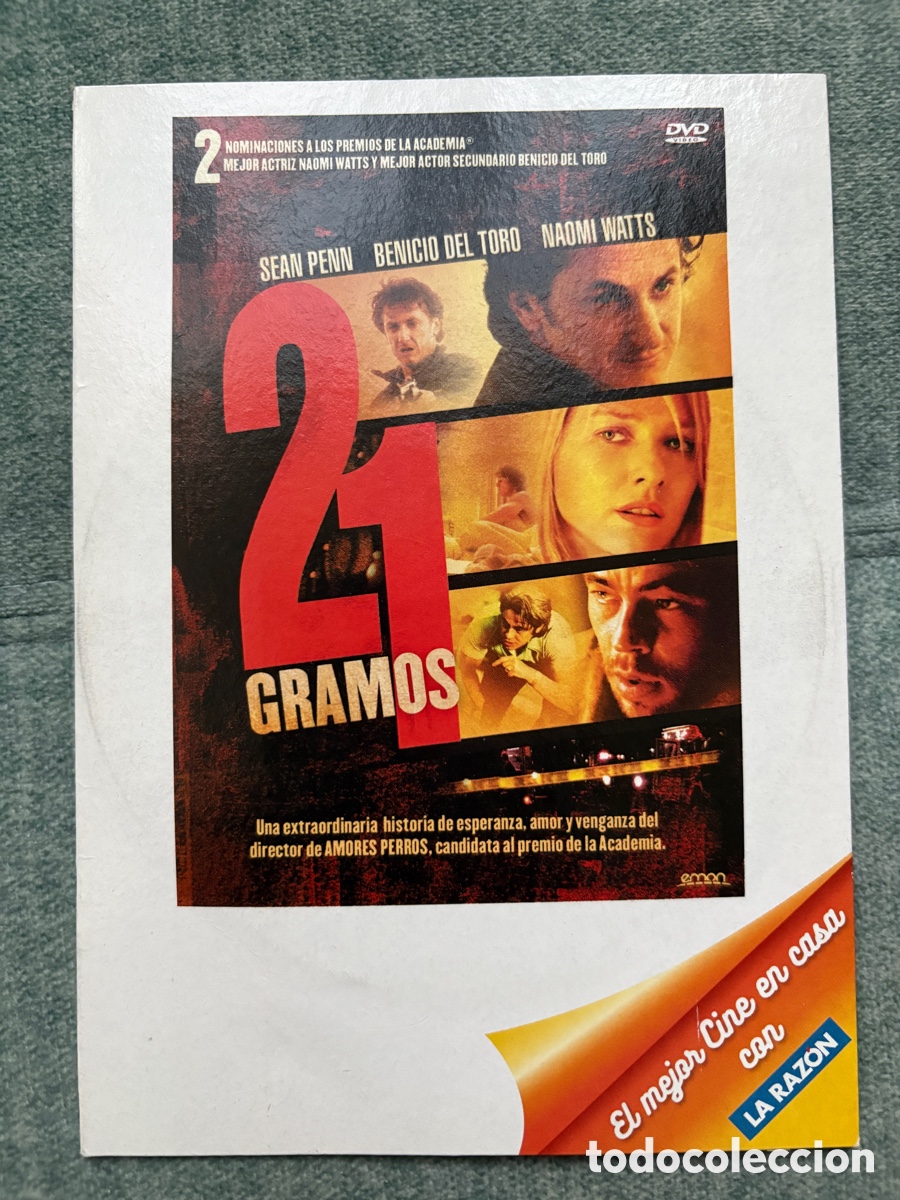 Cine: (L895) DVD 21 Gramos - Edici&oacute;n Coleccionismo La Raz&oacute;n (2017)