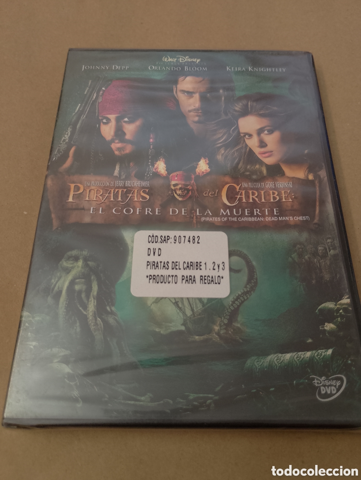Kino: Dvd. Piratas del Caribe. EL cofre del hombre muerto. Precintado.