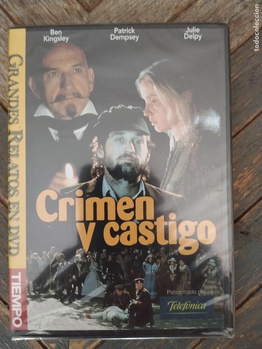 Cine: DVD Crimen y castigo (2002) &ndash; Ben Kingsley, Patrick Dempsey, Julie Delpy &ndash; Colecci&oacute;n Grandes Relatos