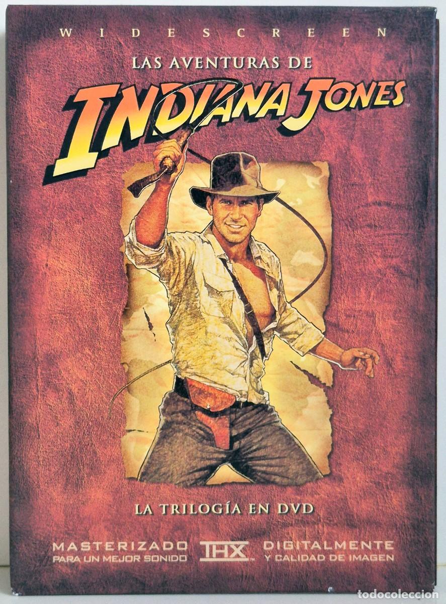 Cine: Las aventuras de Indiana Jones. La trilog&iacute;a en DVD. Con estuche. Steven Spielberg. Harrison Ford