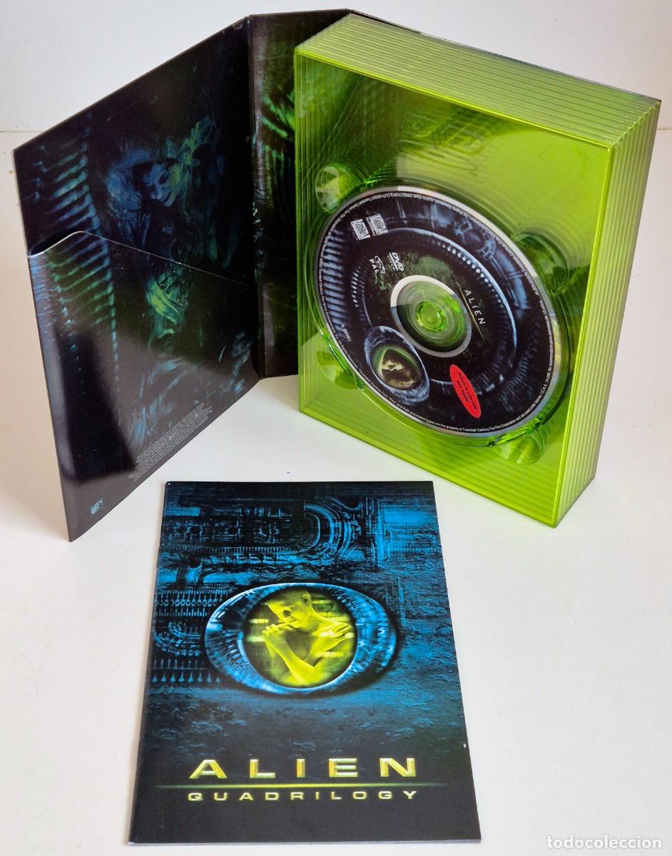 Cine: Alien Quadrilogy. Pack con estuche con cuatro pel&iacute;culas + extras en 9 DVD. Perfecto estado