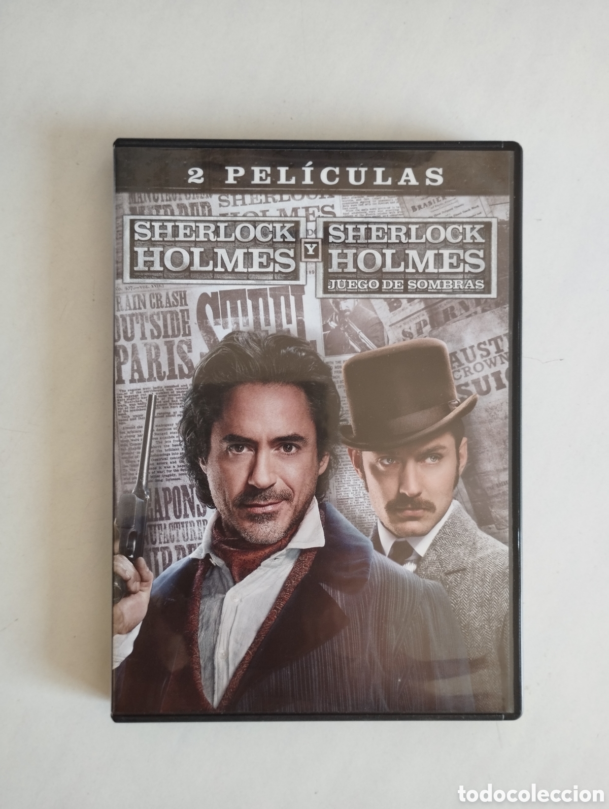 Cine: PELICULA DVD 2 PELICULAS SHERLOCK HOLMES & SHERLOCK HOLMES JUEGO DE SOMBRAS (2 DISCOS)