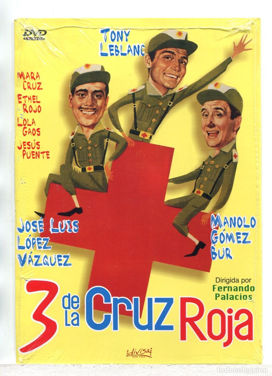 Cine: TRES DE LA CRUZ ROJA, con Jos&eacute; Juis L&oacute;pez V&aacute;zquez. DVD.