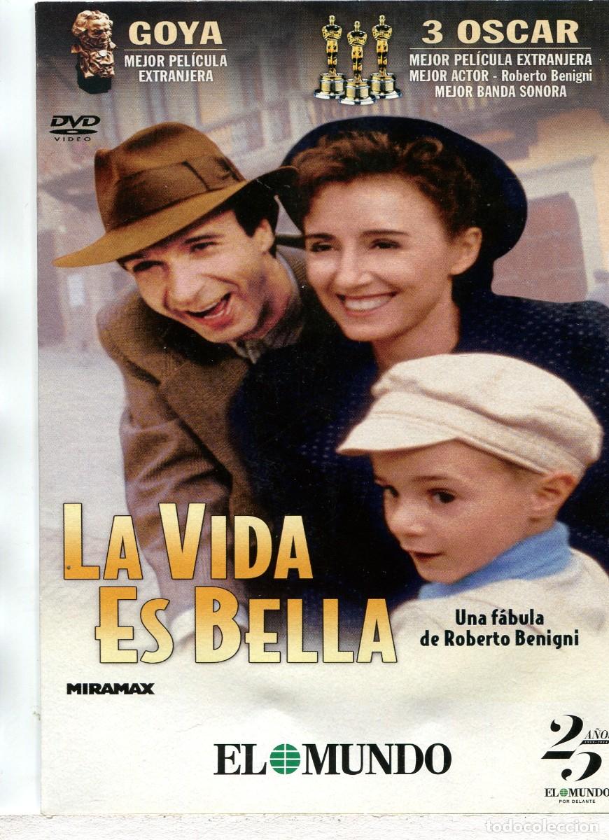 Cine: LA VIDA ES BELLA, con Roberto Benigni. DVD.
