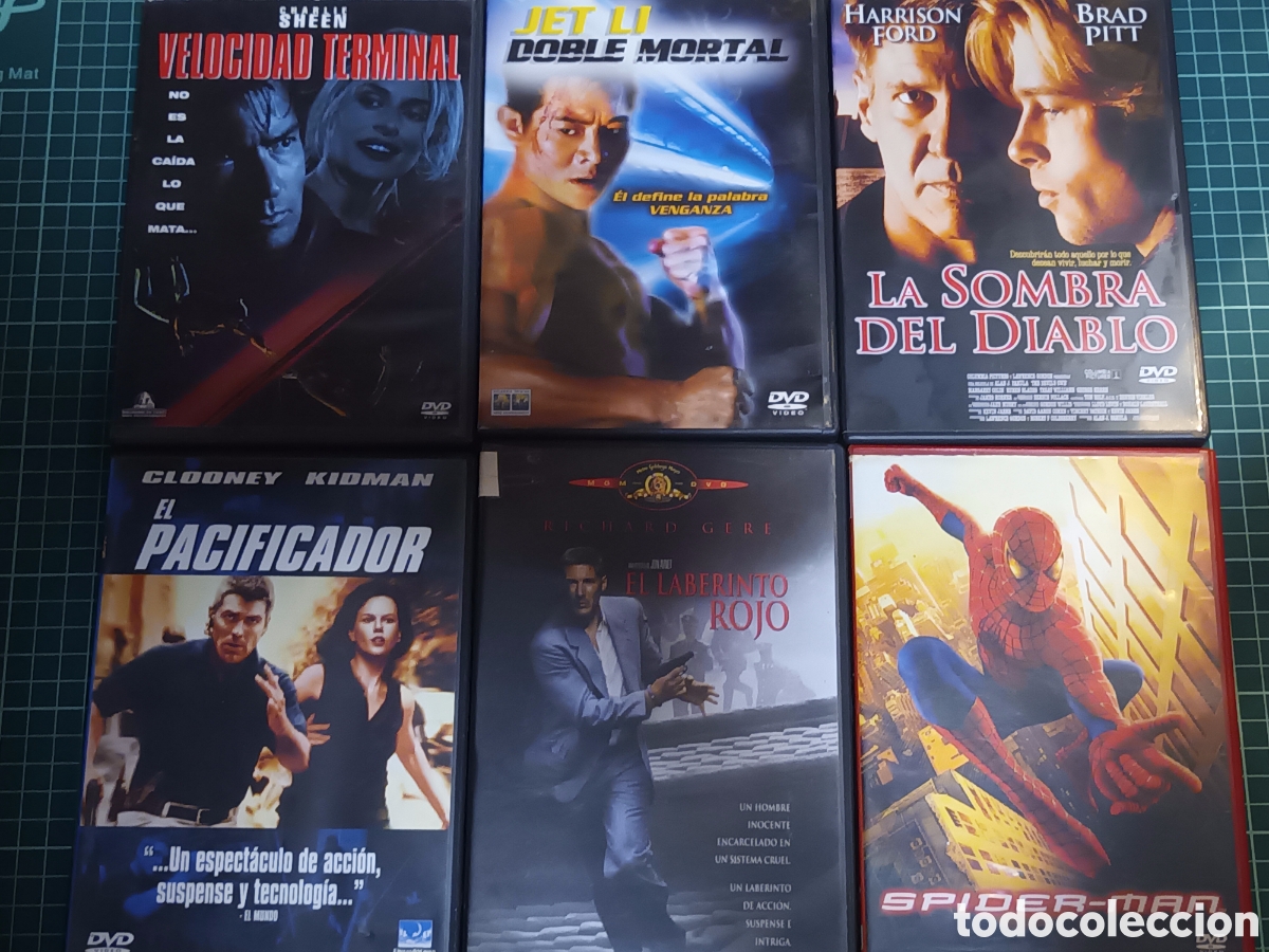 Cine: Lote 6 dvd acci&oacute;n pel&iacute;cula