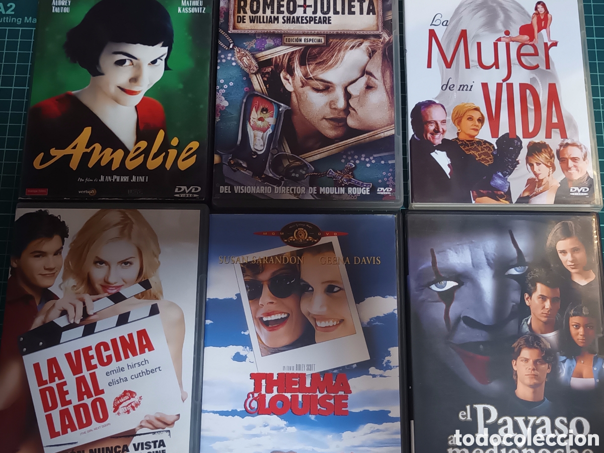 Cine: Lote 6 dvd rom&aacute;nticas y variadas