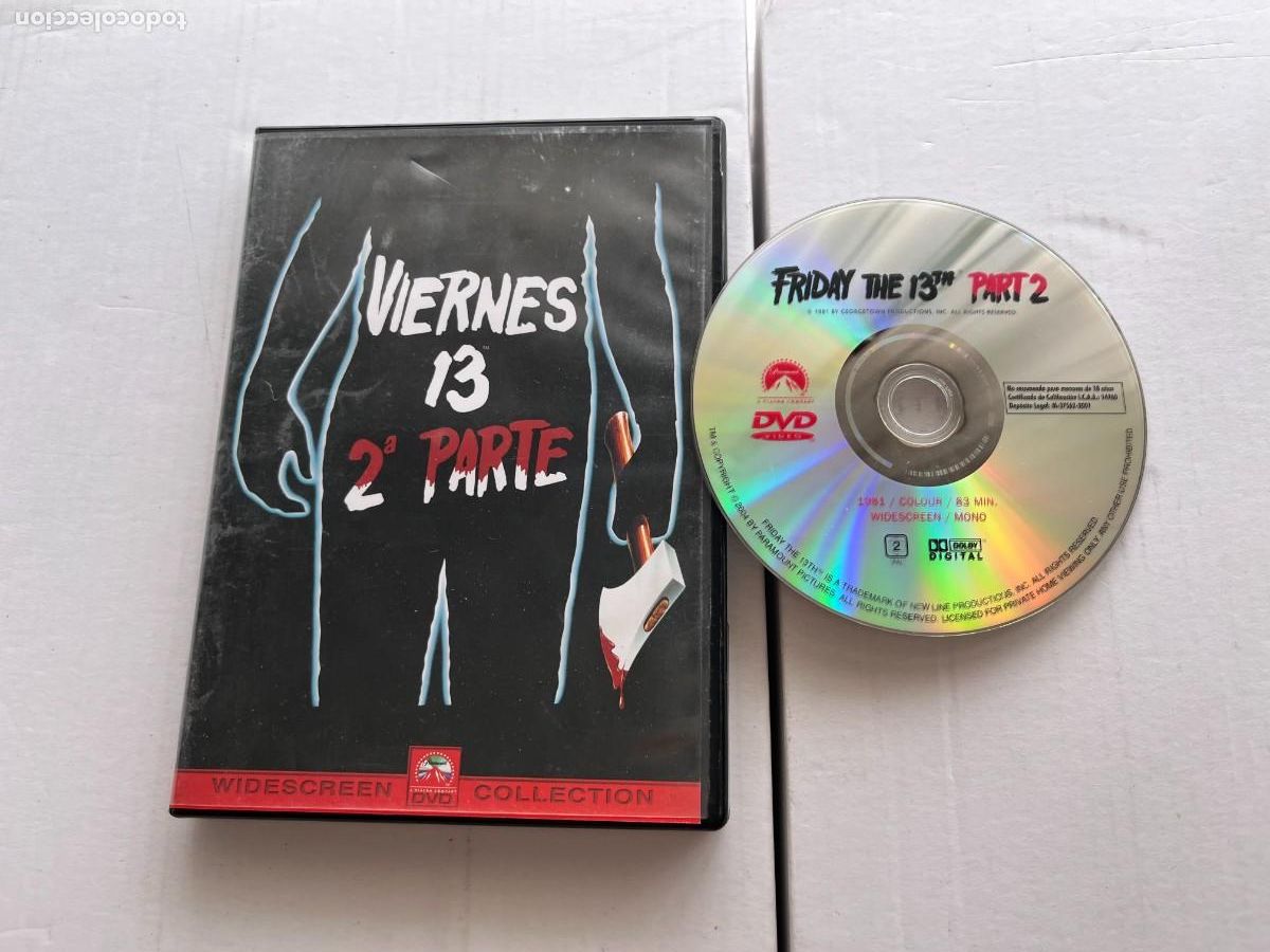 Cine: VIERNES 13 SEGUNDA PARTE - PELICULA DVD KREATEN