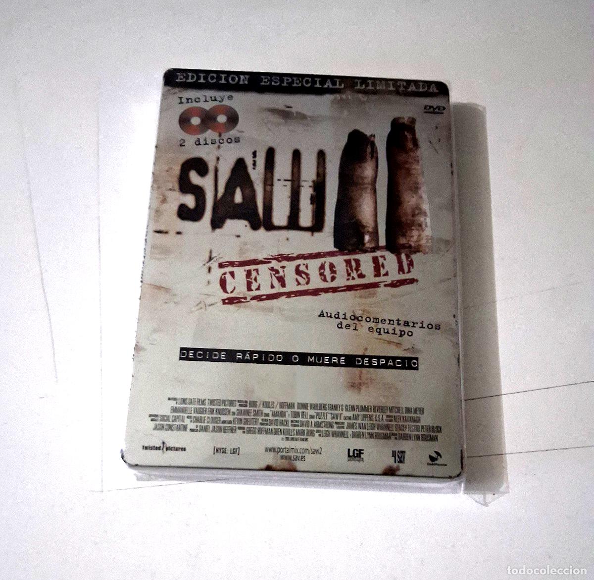 Cine: DVD &rdquo;SAW II 2&rdquo; CAJA DE METAL 2DVD EDICION ESPECIAL LIMITADA DARREN LYNN BOUSMAN